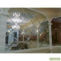 Зеркальное панно с фацетными гранями