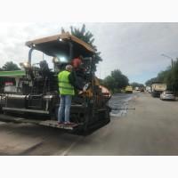 Асфальтування складів території ангарів дороги тротуару велодоріжки гарячий асфальт