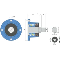 Ступиця IL40-98/4T-M22 FKL, KM040110, F06160015, m11308, m19008, 910974
