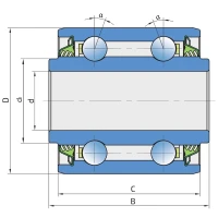 Підшипник кульковий SL 5203.B-2T FKL, сівалки, опорні та прикотуючі колеса