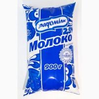 Молоко 2, 5% 0, 9 л Радомілк Термін 7діб