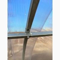 Теплиця «Веган» шириною 2 м з оцинкованої квадратної труби з полікарбонатом