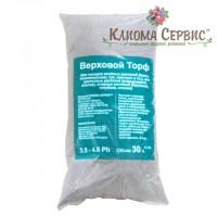 Кислый верховой торф 3.5-4.5 Ph в мешках 30л