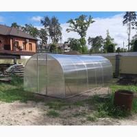 Теплиця «Веган» шириною 3 м з оцинкованої труби з полікарбонатом