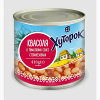 Фасоль консервированная в томатном соусе