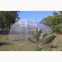 Теплиця «Веган» шириною 4 м з оцинкованої труби з полікарбонатом