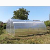 Теплиця «Титан» шириною 4 м з оцинкованої труби з полікарбонатом