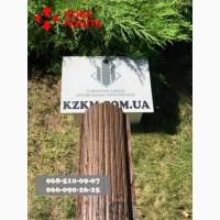 Евроштакетник из профнастила, Штакетник усиленный, металлический под дерево орех с сучком