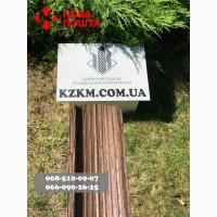 Евроштакетник из профнастила, Штакетник усиленный, металлический под дерево орех с сучком