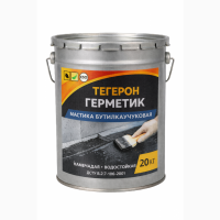 ТЕГЕРОН Герметик ЭКОБИТ ведро 20, 0 кг мастика бутилкаучуковая ДСТУ Б В.2.7-77-98