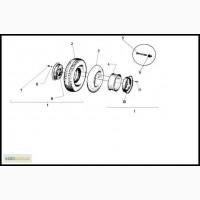 Управляемый мост колесо с пневматической шиной 4, 00-8 на погрузчик ЕВ 687