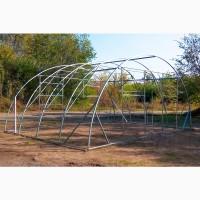Теплиця «Алмір» шириною 6 м з оцинкованої квадратної труби з полікарбонатом