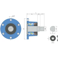 Ступиця IL50-100/6T-M24.R FKL, 5554512 Lemken, 55510012 Lemken, 4555145 Lemken