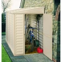 Сарай пластиковый Sidemate 242x122x185 см слоновая кость