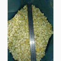 Реалізація замороженого яблука (кубик 10×10 мм) оптом