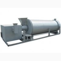 Сушилка барабанная с теплогенератором на твердом топливе для шелухи гречихи