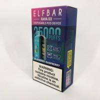 Сигарета ELF BAR D3 25000 тяг ••• Чорниця-Малина