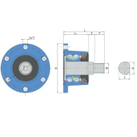 Ступиця IL50-98/6T-M22 FKL, KM040146 Bednar, KM040246 Bednar, 00577697 Bednar