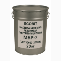 Мастика битумно резиновая гидроизоляционная МБР-7 Ecobit ГОСТ 30693-2000 20 кг