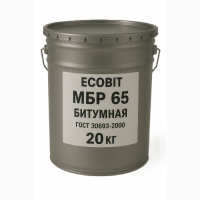 Мастика МБР 65 битумная Ecobit Антикор-9 ГОСТ 30693-2000 Антикоррозионная 20 кг