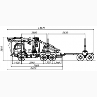 Камаз с манипулятором dl-80l