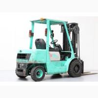 Дизельный погрузчик бу Mitsubishi FD30T, 3т., вагонник, каретка