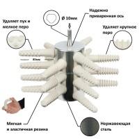 Перосъемная насадка для птицы 133-21 для уток, кур, гусей, бройлеров