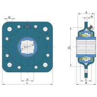 Підшипниковий вузол GWST 209PPB32 FKL, DHU 1-1/8 S209 CT