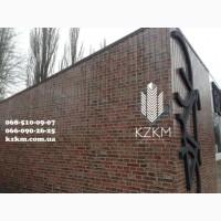 Профнастил под кирпич, профлист с рисунком кирпича, ларек, магазин