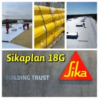 Покрівельна ПВХ мембрана Sikaplan G-12, G-15, G-18, G-20 армована багатошарова