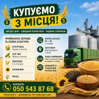 Приймаємо зернові та олійні культури