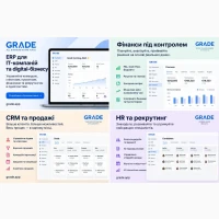 Grade.app - ERP-система для IT-компаній: фінанси, CRM, проєкти та HR в одному місці