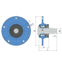 Ступиця ріжучого вузла PL-185-M30-R+M30x1.5 FKL, 5554502 Lemken, 55510014 Lemken