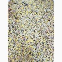 Чечевица зеленая колотая дробленая после очистки