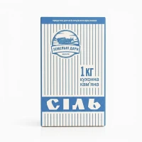 Сіль харчова 1.5 кг ТМ Земельні дари. Купить соль пищевая. Продукты оптом. Артемсоль
