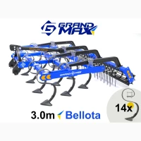 Культиватор навісний GRAND MAX 3, 0 м - S-подібна стійка Bellota 70×12, лапа 260 мм