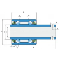 Підшипник кульковий SL2 5203-2T FKL, F04100149 Gaspardo