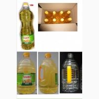 Подсолнечное масло рафинированое фасованое от производителя с 100 тонн