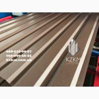 Профнастил матовий темно-коричневий RAL 8019, купити матового кольору профлист Київ