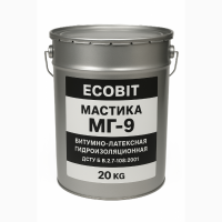 Мастика гідроізоляційна бітумно-латексна МГ-9 Ecobit ДСТУ Б В.2.7-108-2001 20 кг