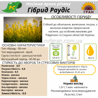 Насіння ЯРОГО ріпака - Раудіс (раундапостійкий)