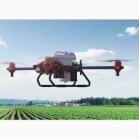 Обробка полів дроном, внесення ЗЗР дронами, обработка полей дроном