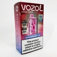 Світло-музикальна сигарета VOZOL RAVE 40000 тяг: Полуниця з льодом