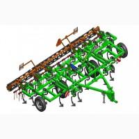 Культиватор суцільного обробітку ґрунту Fiellday 6 м причіпний 3-ьох секційний