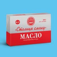 Натуральное масло сливочное ТМ Столица смаку 200г высшего качества