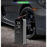 Компресор автомобільний акумуляторний портативний з повербанком