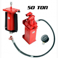 Комплект для пресса. Гидравлический набор Гидравлический насос, цилиндр и манометр 50 тонн