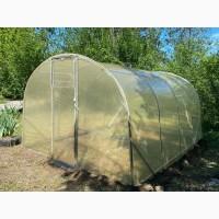Теплиця «Титан» шириною 3 м з оцинкованої труби з плівкою