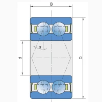 Підшипник 3204 B.2RS1 FKL, EMS000676R, 10161020, JD9243T, 7014A, AC671262, CC025, 711016