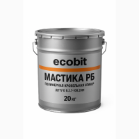 Мастика РБ Ecobit відро 20, 0 кг бітумно-полімерна покрівельна, антикор, гідроізоляційна